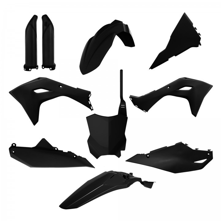 Full Plastic Kit Kawasaki - BLACK