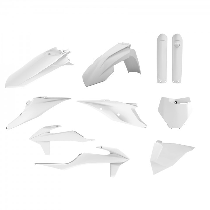 Full Plastic Kit KTM - WHITE