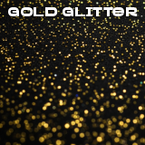 Gloss and gold glitter